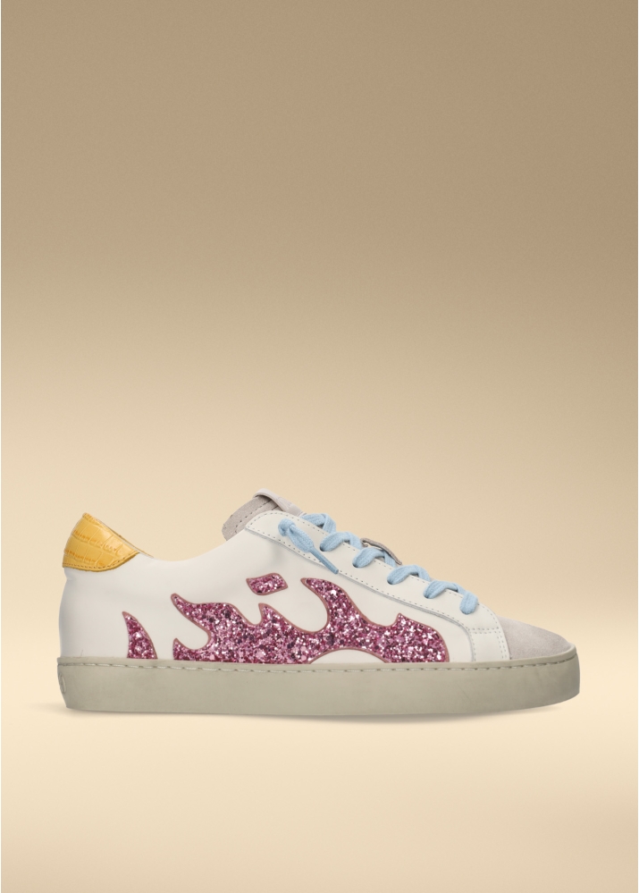 Sneakers for women Gamin in leather. Style Gamin Dopamine Ref